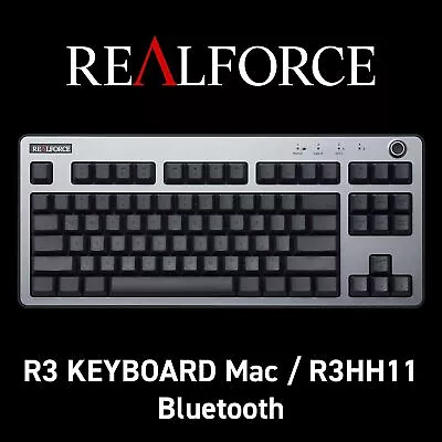 Topre REALFORCE R3 Keyboard R3HH11 Bluetooth 5.0 USB US ANSI 45g Black Silver • $528.15