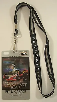 2004 Indianapolis 500 Pit & Garage Badge Pass Credential & Lanyard IndyCar • $14.99