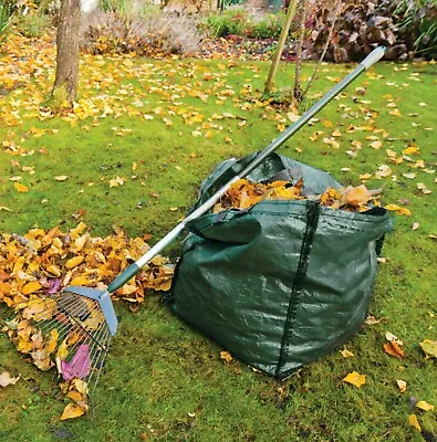 £4.06 • Buy 80mL Garden Waste Bags Heavy Duty Large Refuse Sacks With Handles 43x40.5x48 Cm
