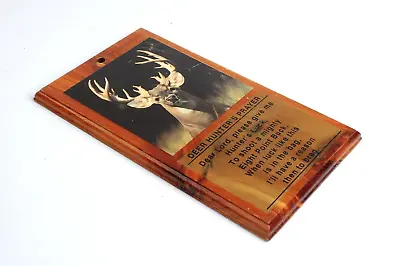 Man Cave Hunting Cabin Wall Decor Art Sign Plaque Cedar Deer Hunter's Prayer • $19.99