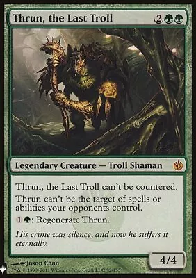 MTG Magic The Gathering Thrun The Last Troll (1358/1703) Mystery Booster NM • $2.45