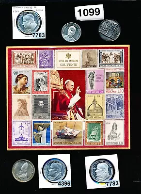 Vatican Collection - Medals & Stamp Lot - #1099 • $20