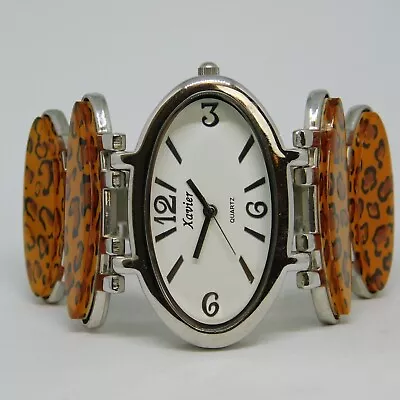 Xavier Leopard Pattern Quartz Women's Fashion Watch Sz. 6 1/4  New Battery • $18.99