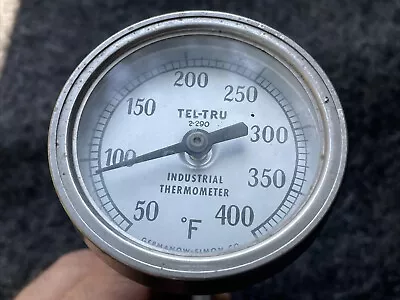 Vintage Germanow & Simon -USA - Tel-Tru Analog Thermometer To 400 Degrees F • $14.90