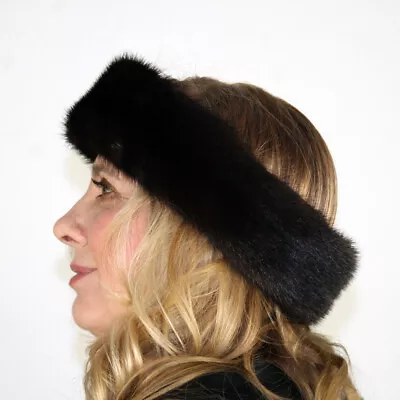 New Ranch Mink Fur Headband Efurs4less • $79.99