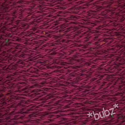 £17.95 • Buy SHETLAND WOOL 4 PLY DK YARN MULBERRY MIX 400g CONE HAND MACHINE KNITTING WEAVING