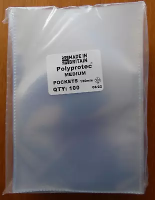 £3.65 • Buy 15 Polyprotec 6.5  X 4.5  Sleeves For Modern Postcards Photographs Storage