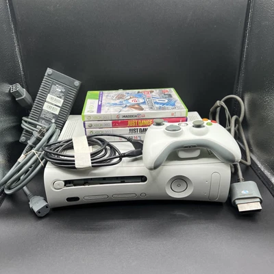 $49.97 • Buy XBOX 360 20GB/16GB White Console Bundle Controller & Games- Broken Disc Tray