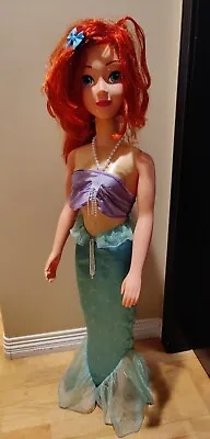 DISNEY'S ARIEL LITTLE MERMAID 38  MY SIZE TALKING DOLL Works Tested Life Sized • $149.99