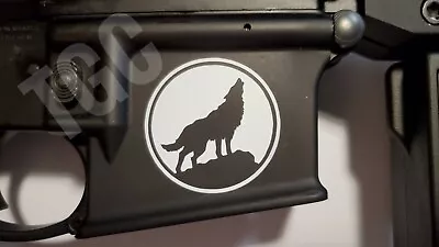 (3) Lone Wolf VINYL DECAL AR Airsoft MSR Lower Magwell Sticker 5.56 Mag Skins • $4.69