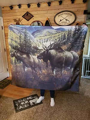 Moose Wildlife Tapestry 5'x5' Huge • $24.99