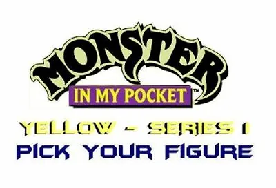 Monster In My Pocket - Series 1 - Mini Figure MIMP Matchbox MEG - Yellow  • $3.72