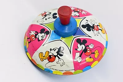 Vintage 1978 Straco Walt Disney Mickey Mouse Metal Spinning Top 7  • $14.99