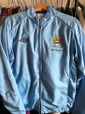 Manchester City Training Jacket Size Large Worn A Few Times Amazing Quality • £15