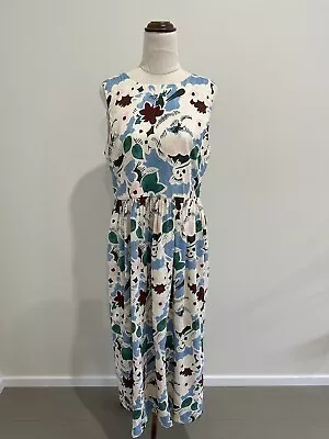 Gorman Size 10 Sleeveless Side Pockets Silk Dress - Mild Discolouration • $43