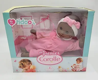 Vintage Corolle Tidoo Doll 12” African American Pink White Jumpsuit 18+ Mo • $33.95
