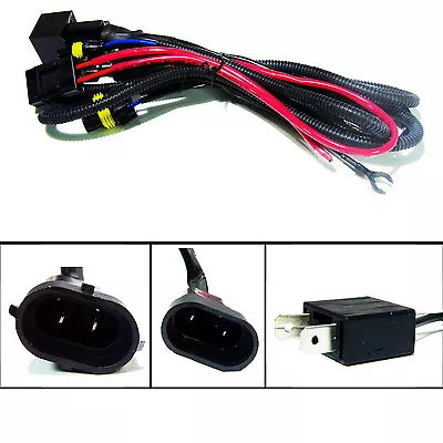 HID Relay Wiring Harness Xenon Kit 9004 9006 9005 H11 H9 H7 H4 H13 High Low Beam • $6.95