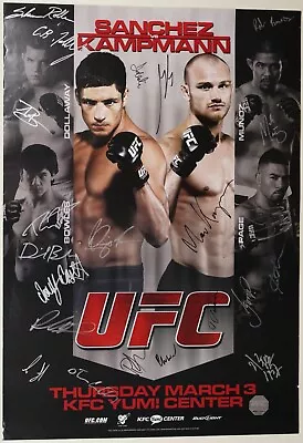 Diego Sanchez Vs Martin Kampmann +20 Signed Card UFC Live On Versus 3 Poster SBC • $269.99