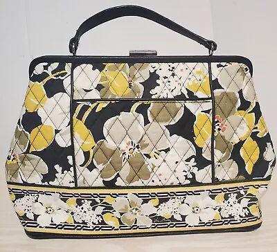 Vera Bradley Large Barbara Frame Top Purse Handbag Dogwood • $24.97