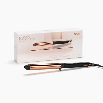 BaByliss Model 2356U Titanium Brilliance Waves Wand - Black/Gold 28mm Barrel • £22.99