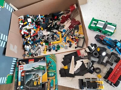 Bulk Mixed Lego Minifigures Parts Catalogs Wheels Technic Motorbike + More • $65