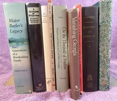 Lot 9 Books Georgia History Biographies Of Georgians Slavery Civil War GA USA • $49