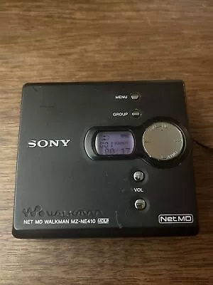 Vintage Sony Net MD Walkman MZ-NE410 MiniDisc Player Tested & Working • $125