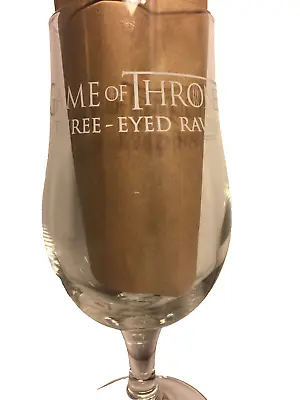 OMMEGANG Brewery  Game Of Thrones  Goblet Glass Cooperstown NY Three Eye Raven • £23.75