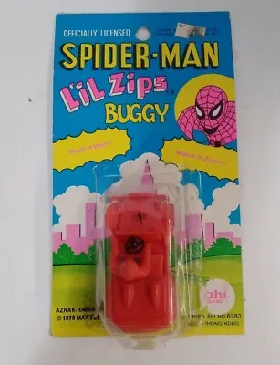 $60 • Buy Vintage L'il Zips Marvel Comics SPIDER-MAN BUGGY Car Azrak-Hamway 1976