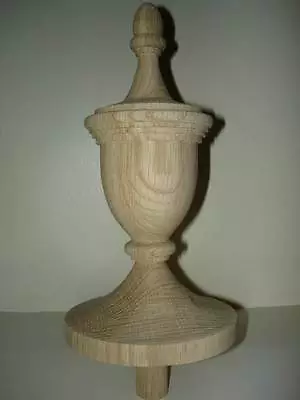 WOOD FINIAL UNFINISHED FOR NEWEL POST FINIAL OR CAP  Finial #42 • $69.95