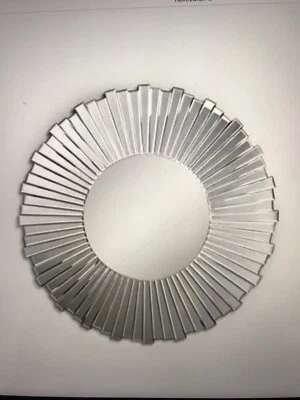 £45 • Buy Next Silver Facet Wheel Mirror 90 Cms Diameter