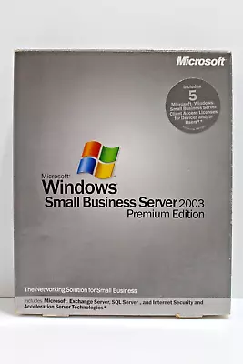 Microsoft Windows Small Business Server 2003 Premium Edition - Missing License • $49.99