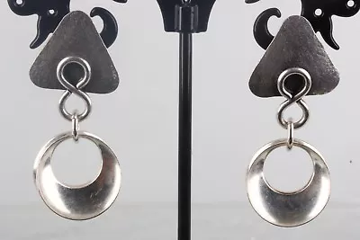 Mb Sf Marjorie Baer Silver Earrings Fine Signed 5849b • $65