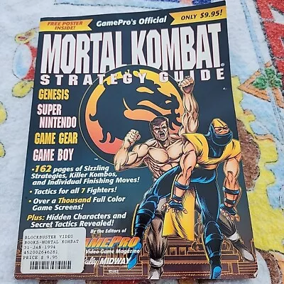 GamePro's Official Mortal Kombat Strategy Guide Magazine No Poster Sega Nintendo • $30