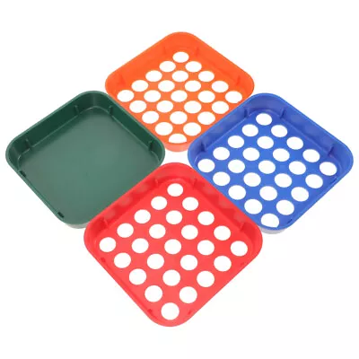  4 Pcs Coin Sorting Tray Stackable Trays Cash Registers Accessories • £20.49