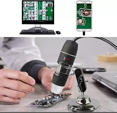 USB Microscope Digital Handheld 1600X Microscope Mini Video Camera For Android • $18.61