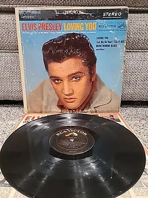Elvis Presley - Loving You Lp LSP1515 Vinyl 1964 US Rca Victor Records VG • $14.79
