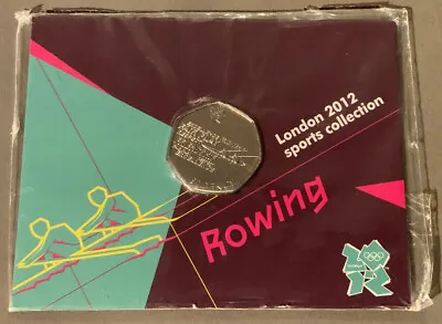 Olympic 'Rowing' 2011 50p Coin In A 'London 2012 Sports Collection' Pack BU • £7