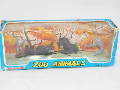 $9.99 • Buy Blue Box Toy Zoo Animals Set 77644 Nos Vintage Rare Monkey Gorilla