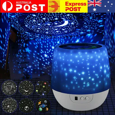 $23.89 • Buy Rotating LED Galaxy Starry Night Light Projector Ocean Star Sky Kids Moon Lamp