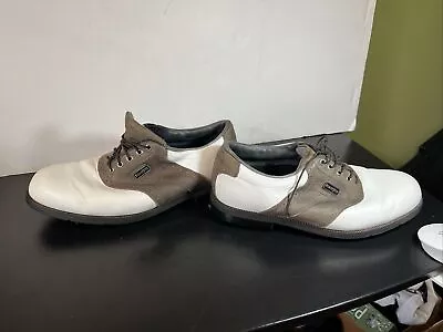 Footjoy Dryjoy Classics Mens Leather Golf Shoes Size 9 XW  53764 • $29.99