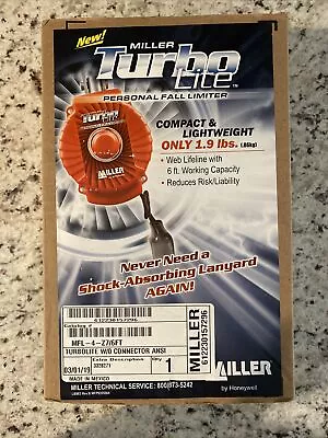 Miller Turbo Lite Personal Fall Limiter Z7 6' Working Capacity Nib • $100