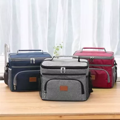 $26.99 • Buy 15L Outdoor Portable Lunch Bag Thermal Insulated Food Container Cooler Bag