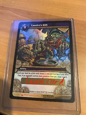 Landro's Gift Unscratched World Of Warcraft Trading Card Game Loot Card • $200