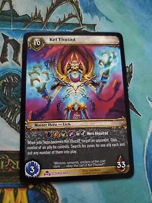 Scourgewar Epic World Of Warcraft WOW TCG Master Hero Kel’Thuzad 21/270 • $17.99