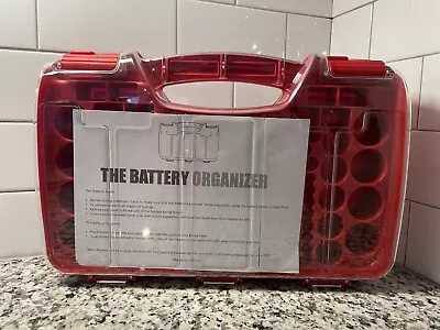 The Battery Organizer Storage Cases With Built In Battery Tester [OPEN BOX] • $22.99