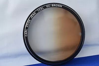 Carl Zeiss Jena 72sl Gc 72mm Slip On Filter Gradual Brown - Post Included • £9