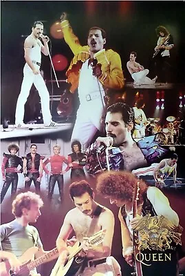 $18.89 • Buy QUEEN  COLLAGE OF CONCERT & VIDEO SHOTS  POSTER FROM ASIA - U.K. Rock Legends
