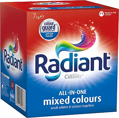 Radiant Washing Powder Laundry Detergent For Mixed Colours 7Kg • $49.72