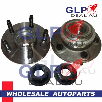 Pair Front Wheel Bearing Hubs Hub + Nuts For Ford Falcon Fairlane AU BA BF SX SY • $68.50